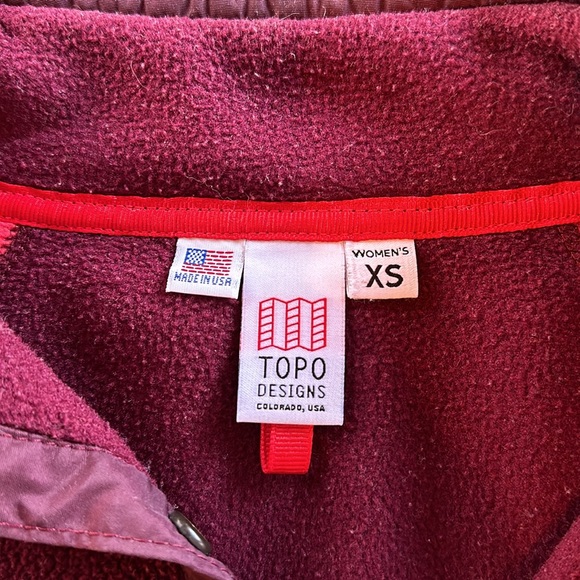 TOPO Designs Colorado made, sz XS fleece - Picture 3 of 4